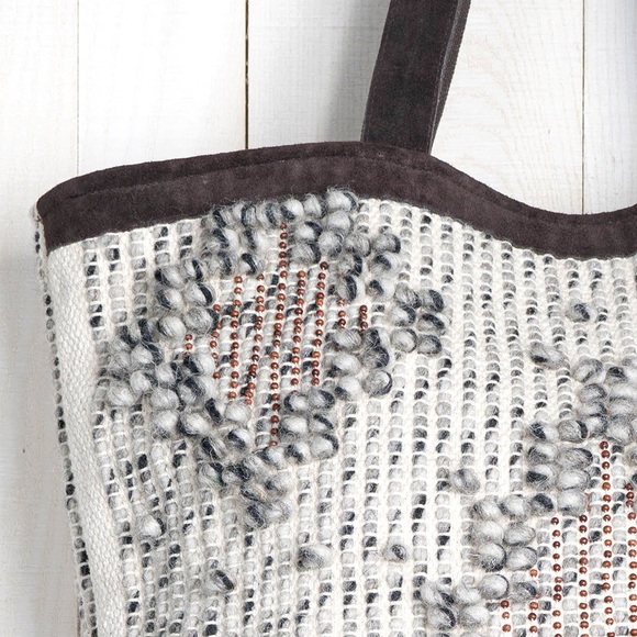 Hand Looped Wool Tote - Picture 3 of 3